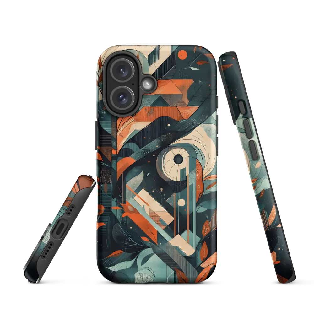 Nature's Geometric Dance | Phone Case |  16 | Tough Case | Matte