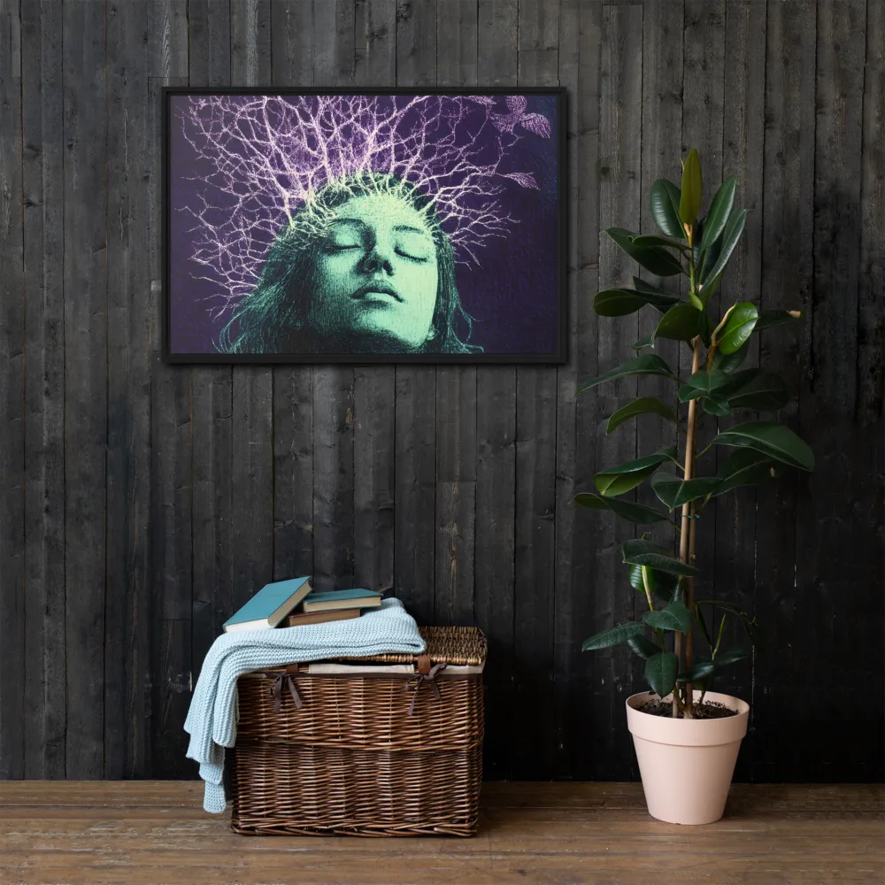 Whispers of Freedom | Canvas with Black Frame | 24″×36″