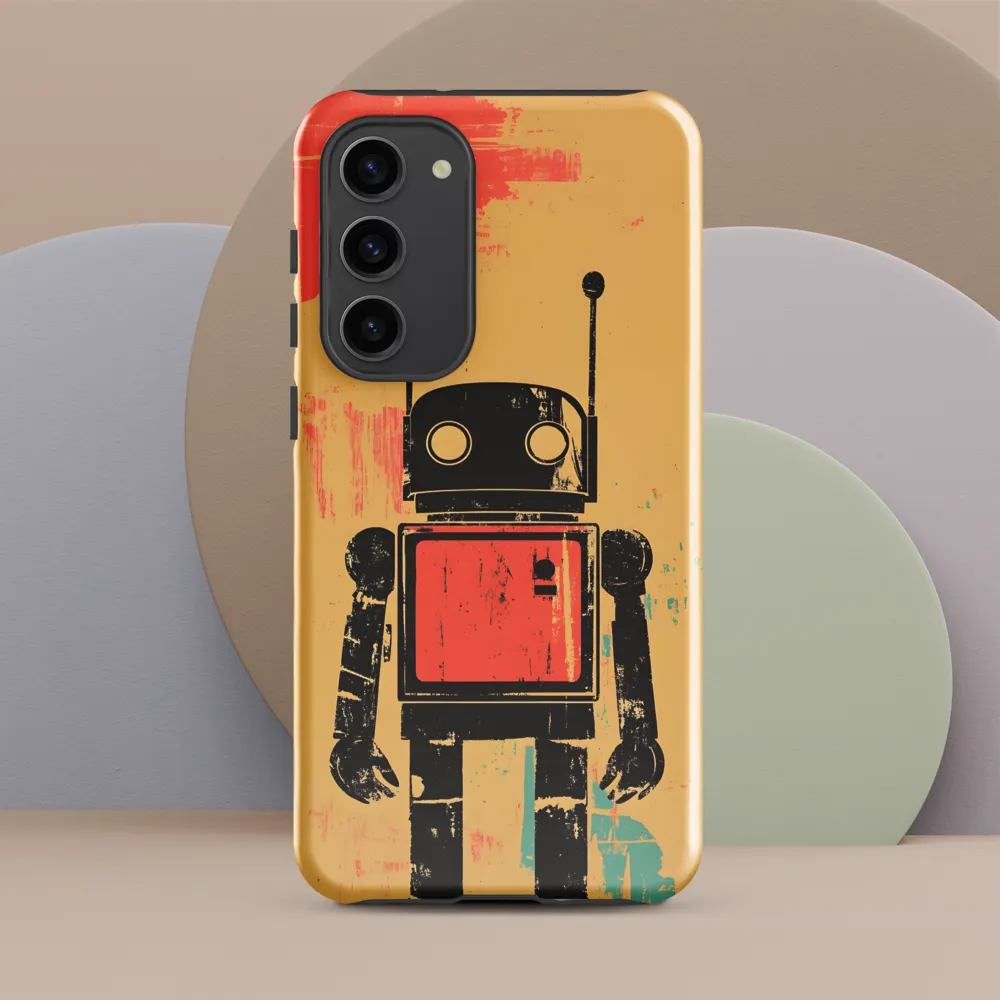 The Retro Robot | Phone Case |  S23 Plus | Tough Case | Glossy