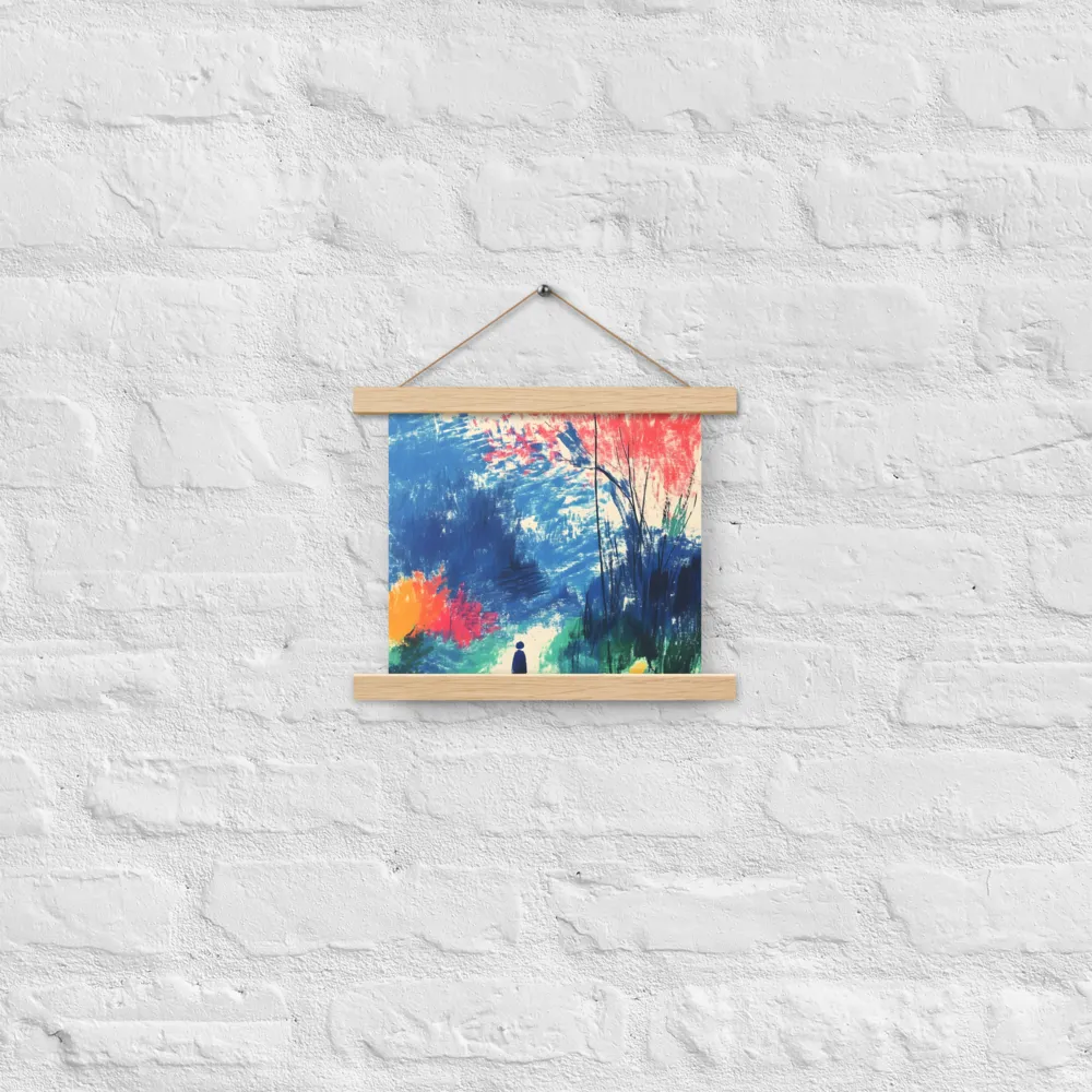 Whispers of Tranquility | Poster With Oak Wood Hanger | 10″×10″