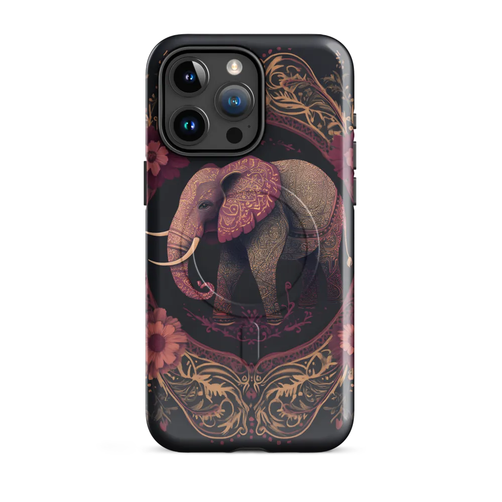 Regal Reverie: The Ornate Elephant | Phone Case |  15 Pro Max | MagSafe® Tough Case | Glossy