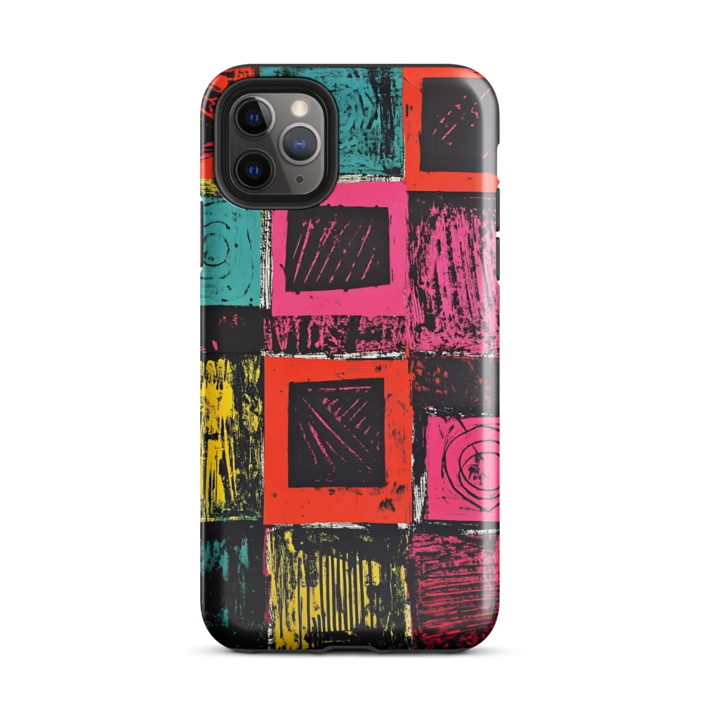 Dynamic Expressions in Geometric Patterns | Phone Case |  11 Pro Max | Tough Case | Glossy