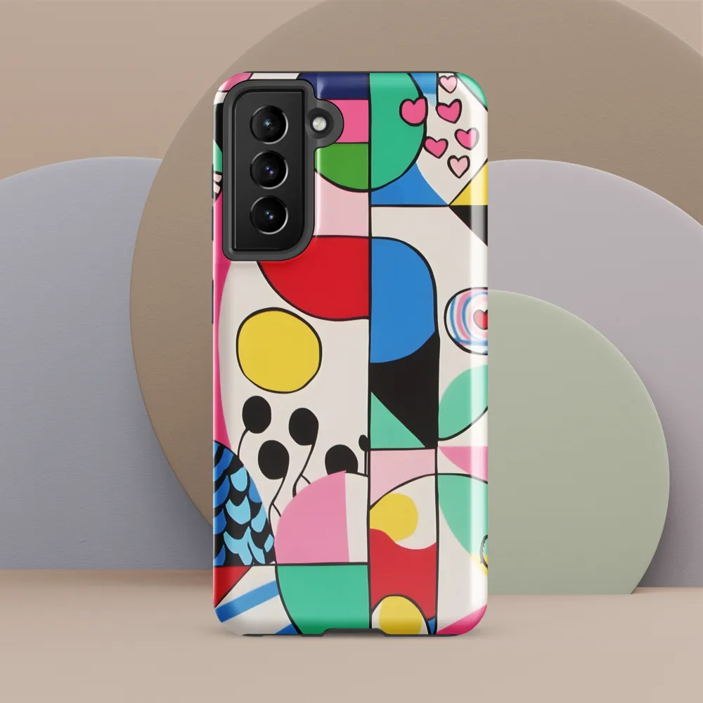 Dynamic Interplay of Shapes | Phone Case |  S21 FE | Tough Case | Glossy