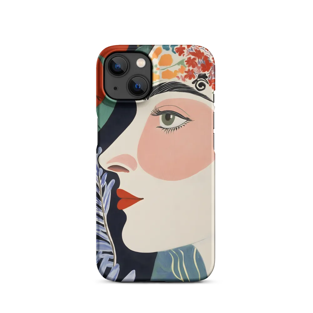 Floral Serenade: A Modern Portrait