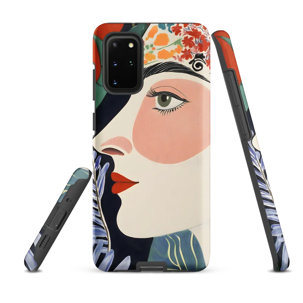 Floral Serenade: A Modern Portrait