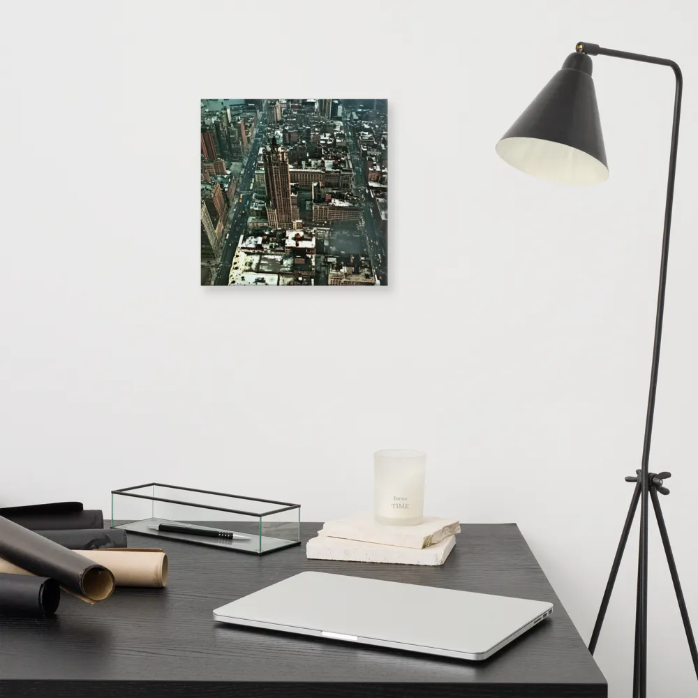 Aerial Symphony of Urban Life | Canvas | 12″×12″