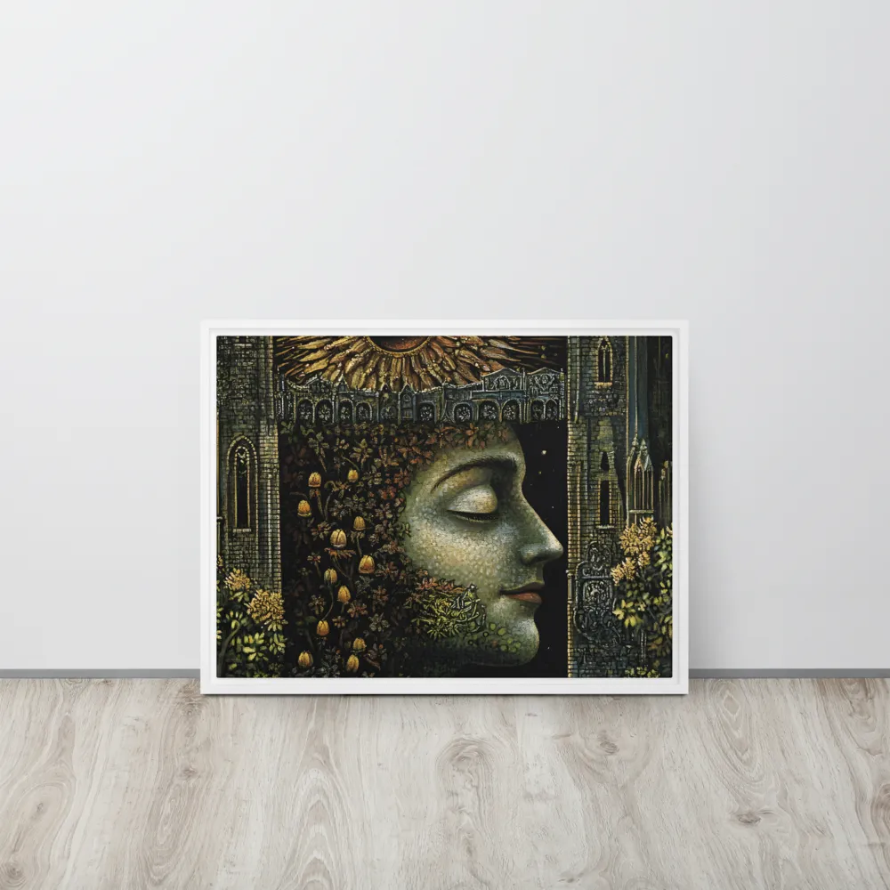 Nature’s Embrace: The Infinite Connection | Canvas with White Frame | 18″×24″