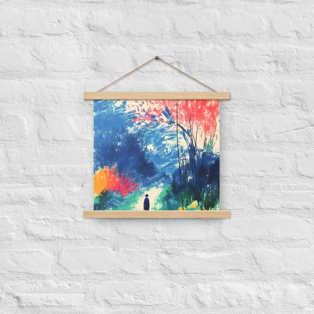 Whispers of Tranquility | Poster With Oak Wood Hanger | 14″×14″