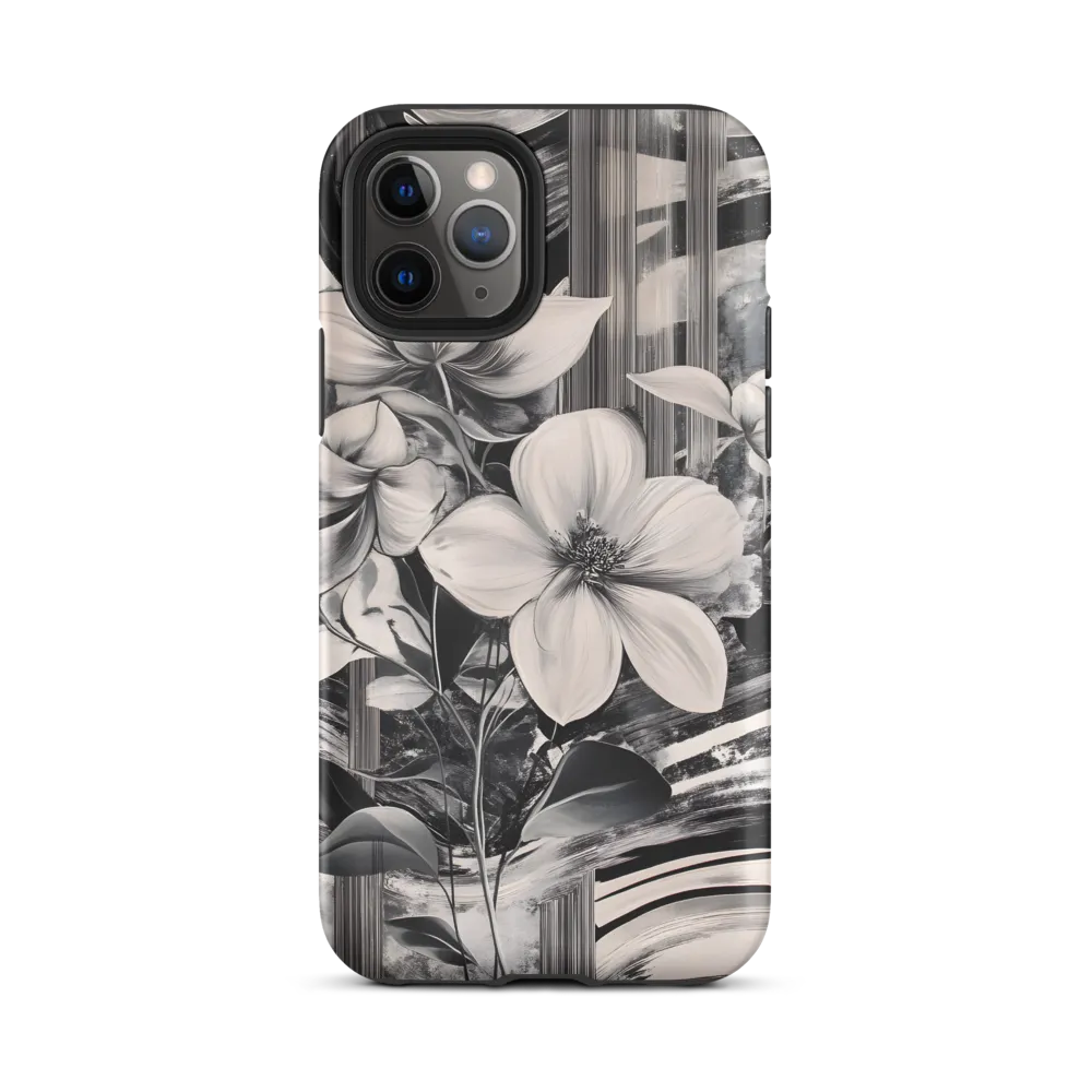 Ethereal Bloom: A Dance of Monochromes