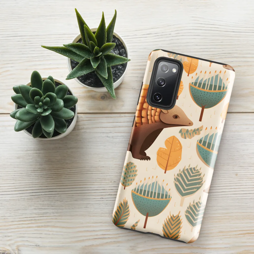 Pangolins in a Whimsical Habitat | Phone Case |  S20 FE | Tough Case | Glossy