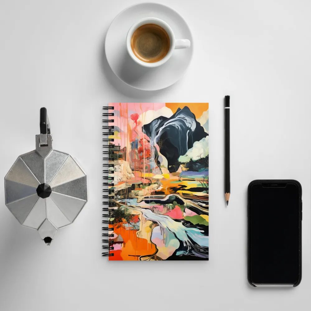 Ethereal Landscapes: A Symphony of Color | Spiral Notebook