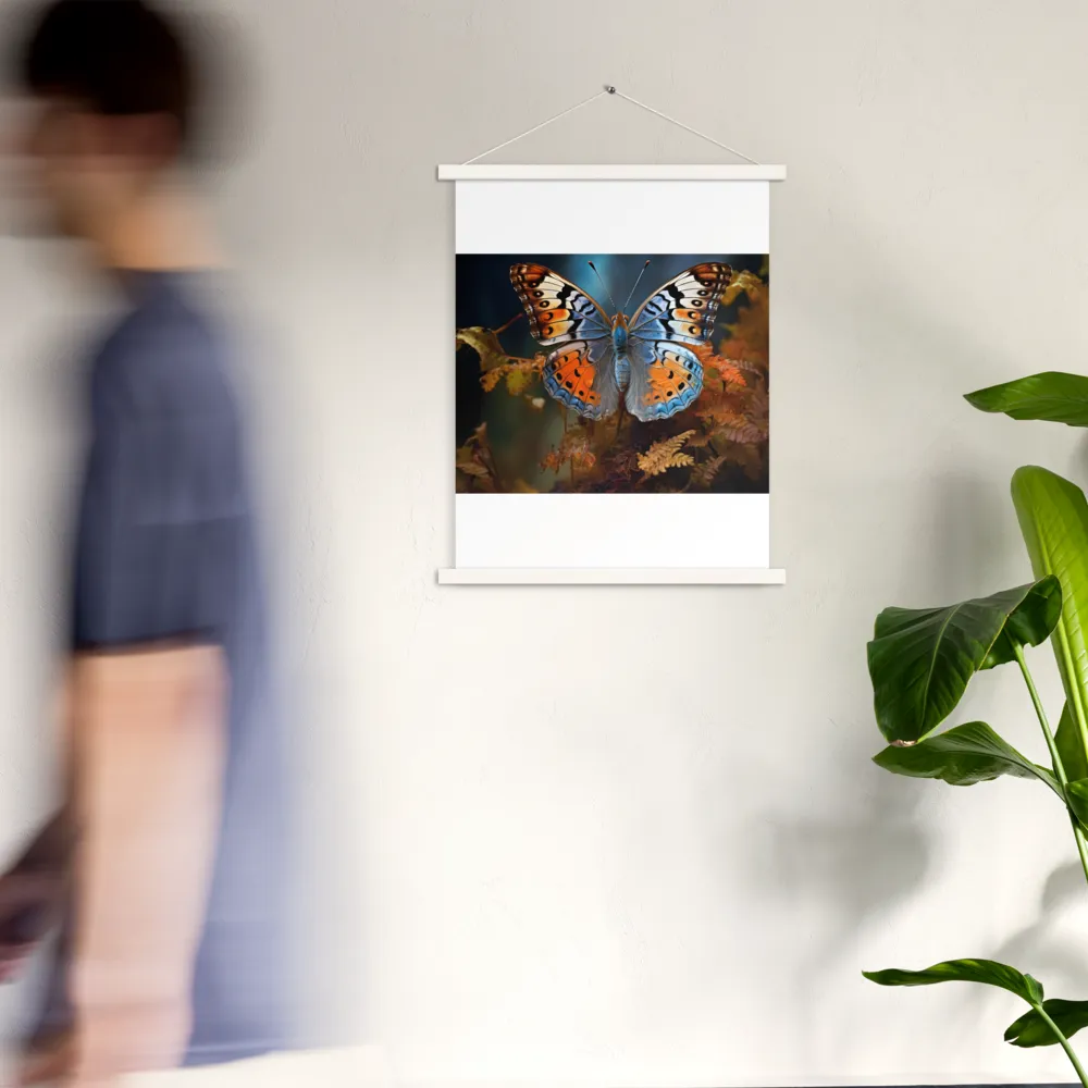 Harmony in Color: The Butterfly | Poster With White Wood Hanger | 18″×24″