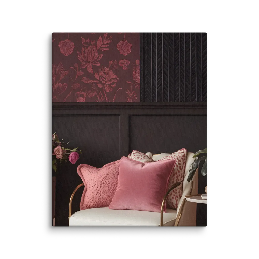 Elegance in Contrast: A Modern Interior Design | Canvas | 16″×20″