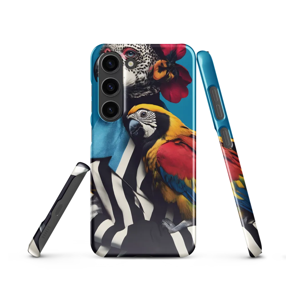 Vibrant Fusion of Flora and Fauna | Phone Case |  S23 | Snap Case | Glossy