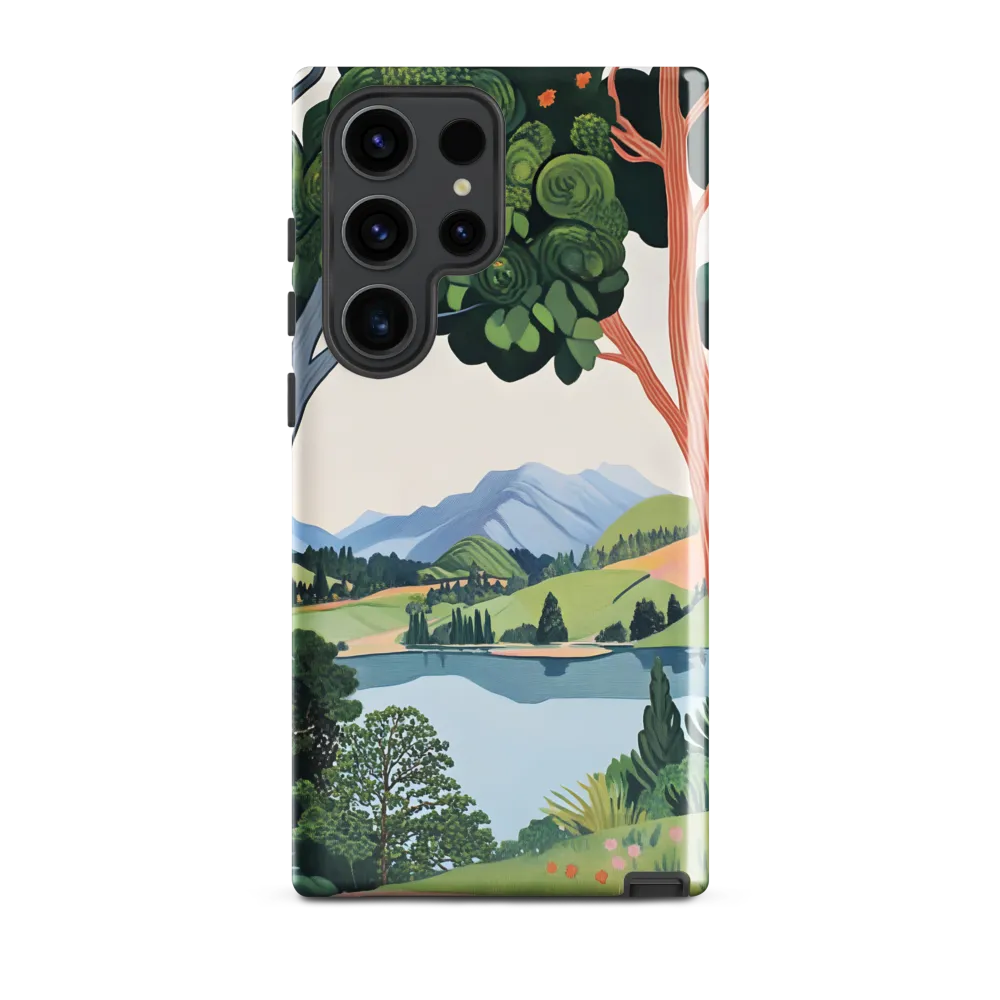 Verdant Frame: Lake Beyond the Trees