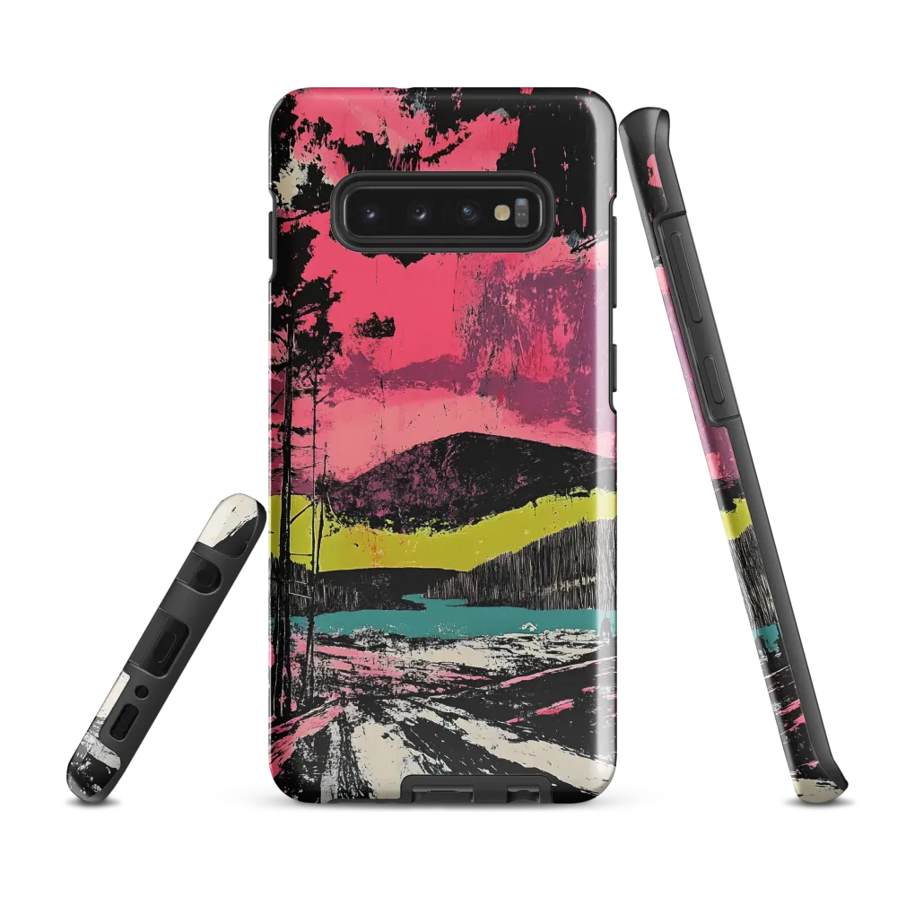 Vibrant Horizons: A Landscape in Contrast | Phone Case |  S10 Plus | Tough Case | Glossy