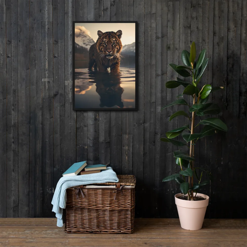 Majestic Reflection: The Tiger's Domain