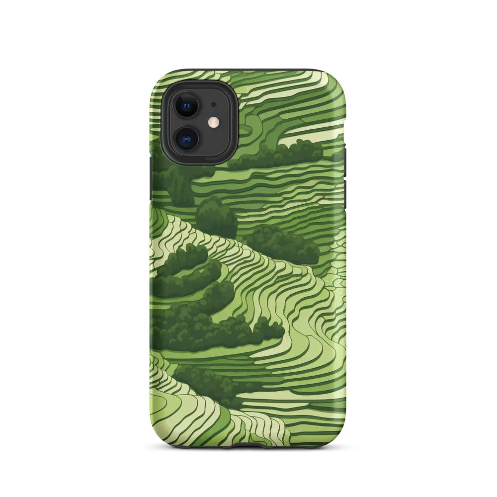 Waves of Green: An Abstract Landscape