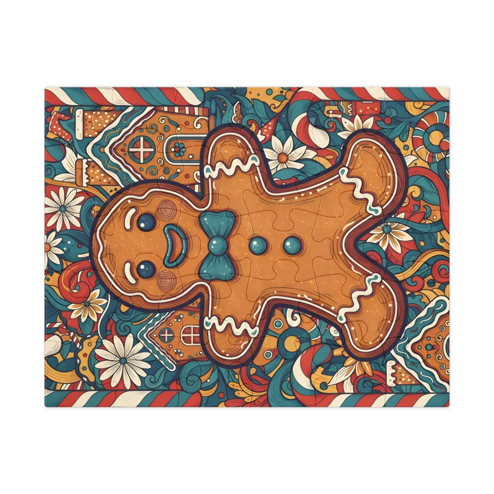 Gingerbread Joy 
 Jigsaw Puzzle in Tin Box