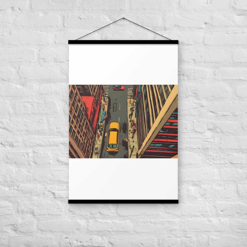 Urban Symphony | Poster With Black Wood Hanger | 24″×36″