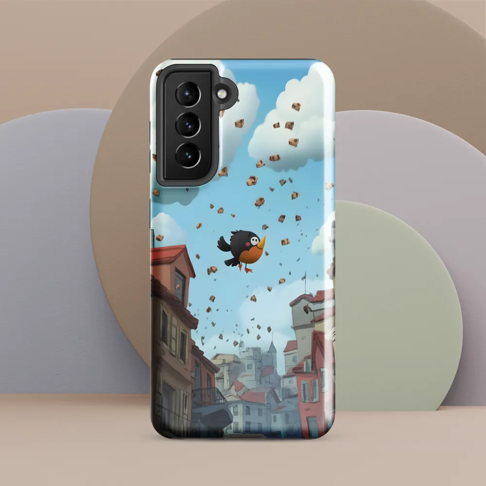 A Whimsical Flight Through Bread and Sky