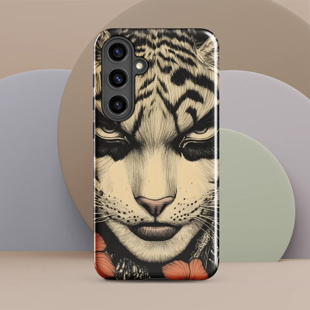 Feline Majesty: The Human-Leopard Connection | Phone Case |  S24 Plus | Tough Case | Glossy