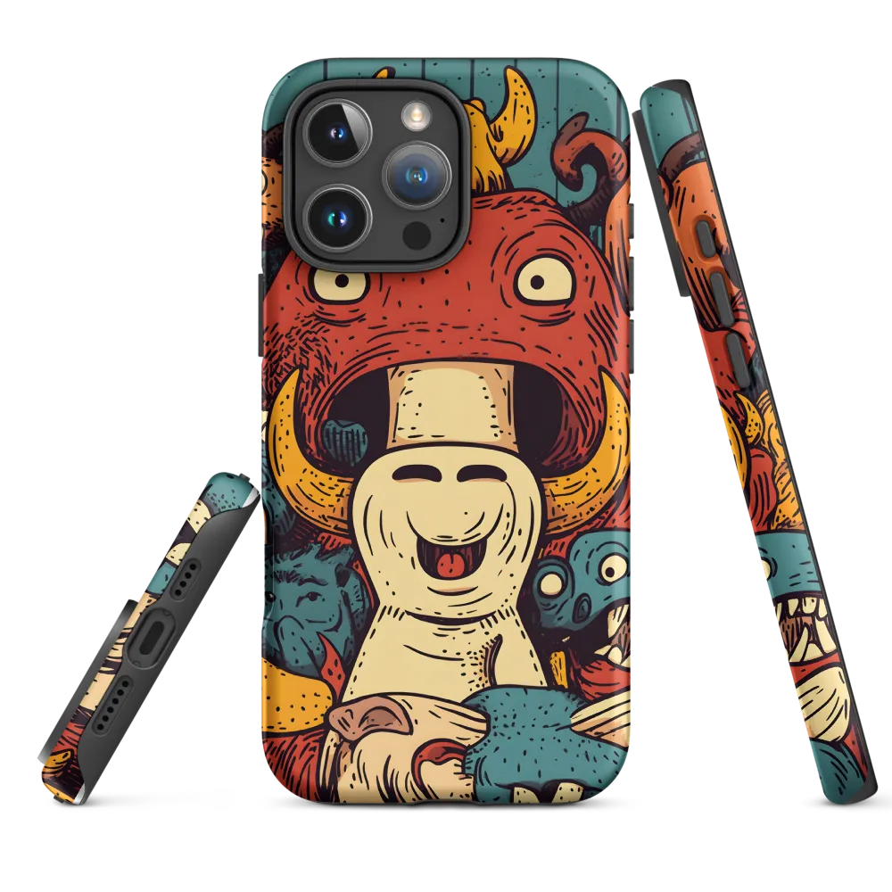 Whimsical Gathering of Creatures | Phone Case |  16 Pro Max | Tough Case | Matte