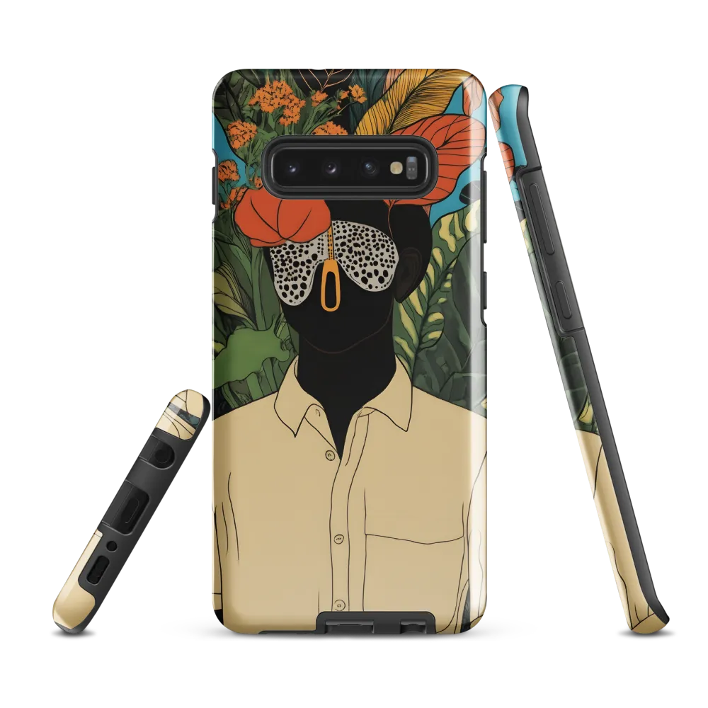 Enigmatic Flora: A Modern Portrait | Phone Case |  S10 Plus | Tough Case | Glossy