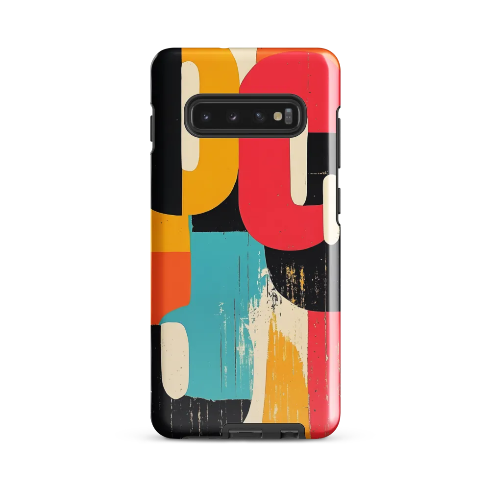 Colorful Curves: Numbers in Harmony | Phone Case |  S10 Plus | Tough Case | Glossy