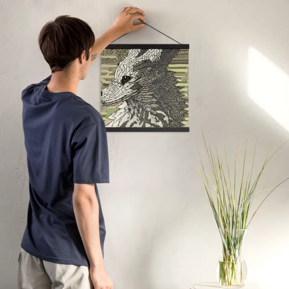 Reflections of the Forest | Poster With Black Wood Hanger | 16″×16″
