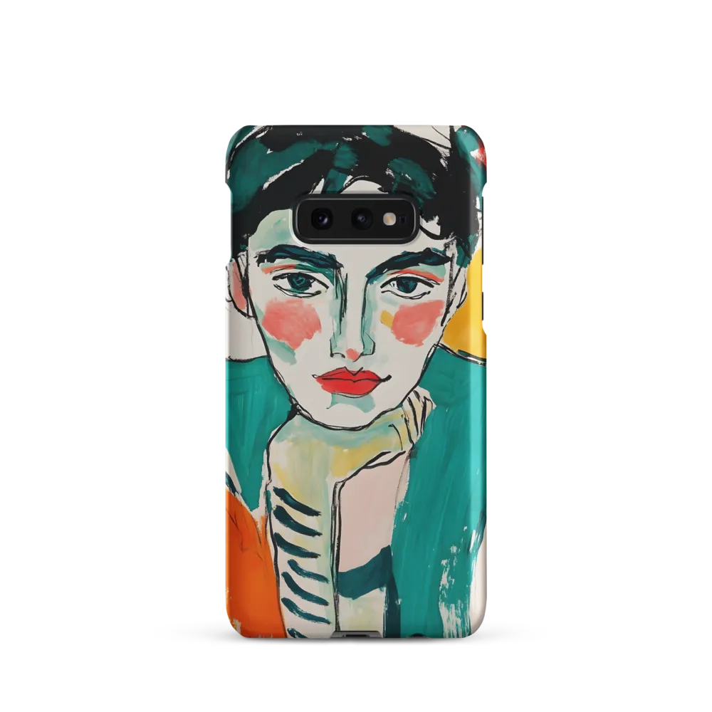 Contemplative Portrait in Bold Hues