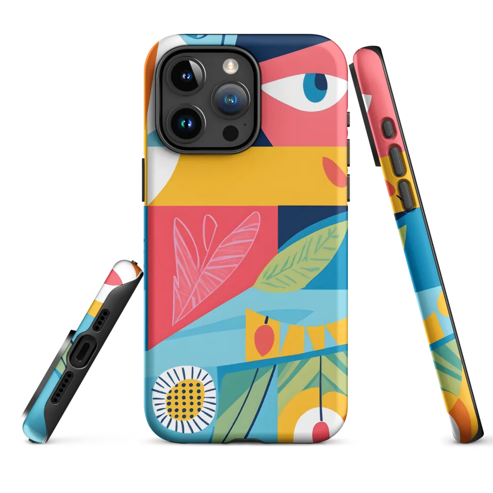 Vibrant Geometric Visage