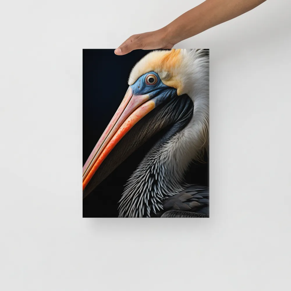 Majestic Portrait of a Pelican | Canvas | 12″×16″