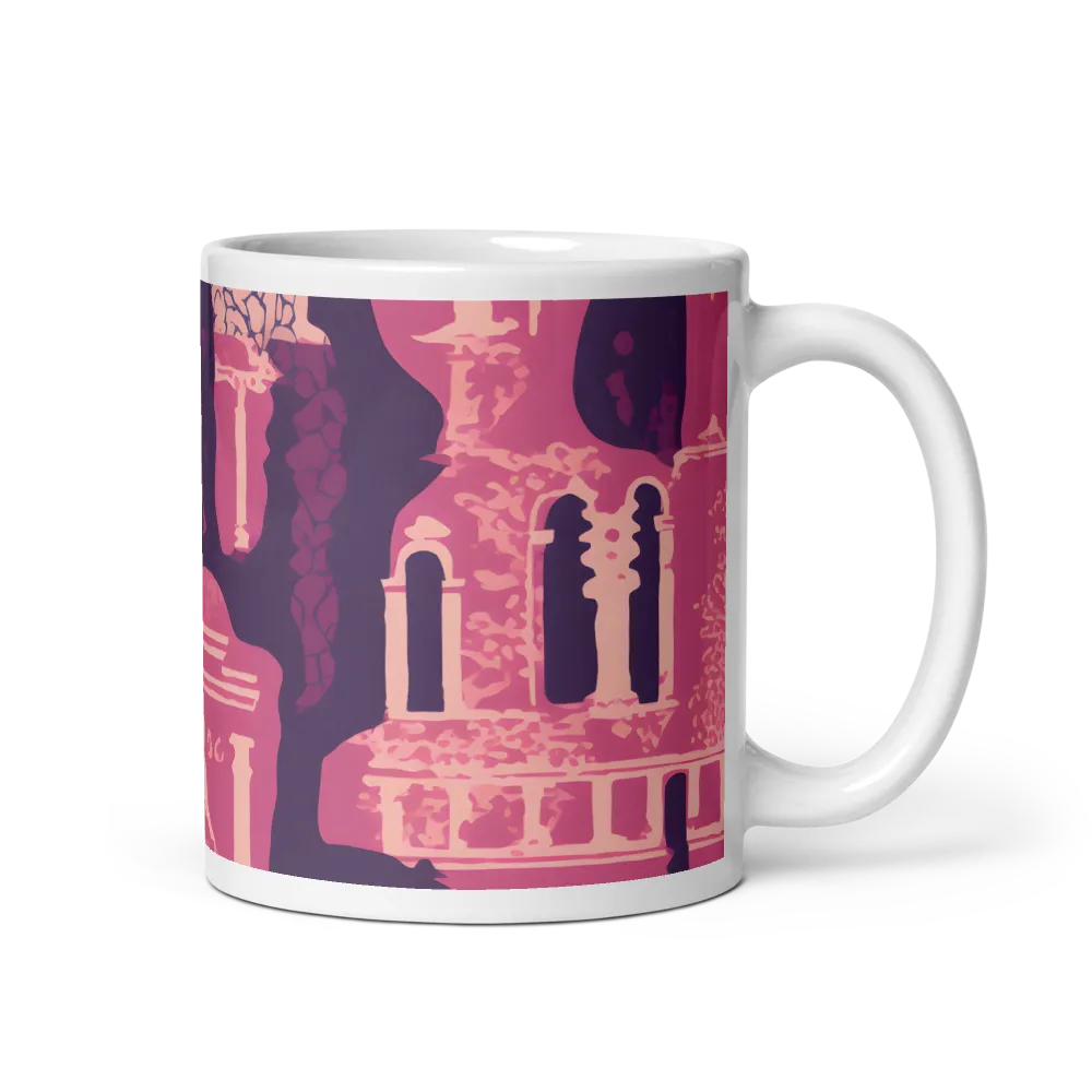 Whimsical Interplay of Figures and Architecture | Mugs | Multiple Sizes & Colors