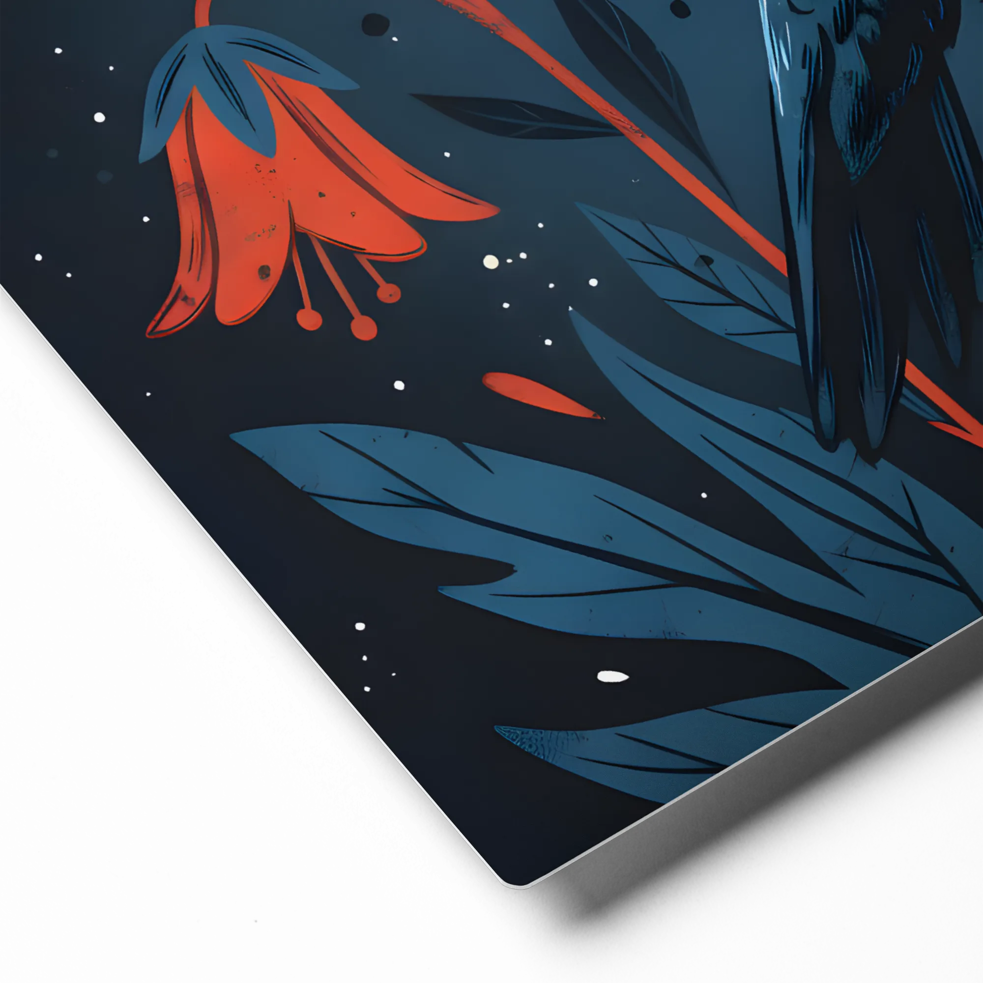 Midnight Hummingbird 
 Metal Print | 12″x 12″