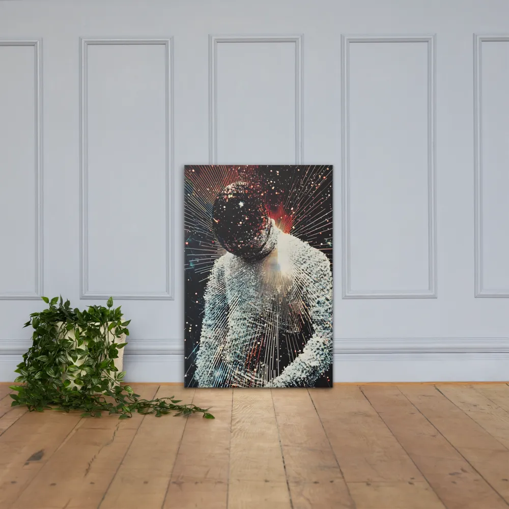 Ethereal Astronaut: A Journey Through the Cosmos | Canvas | 24″×36″