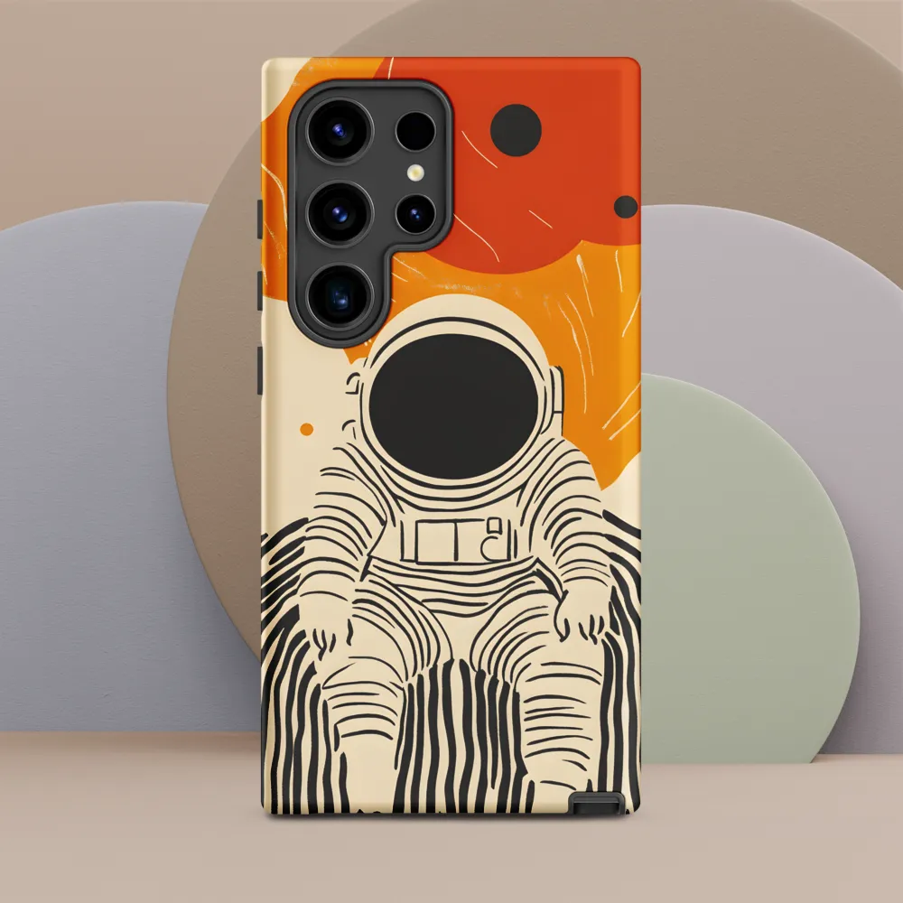 Astronaut in Cosmic Thoughts | Phone Case |  S24 Ultra | Tough Case | Matte