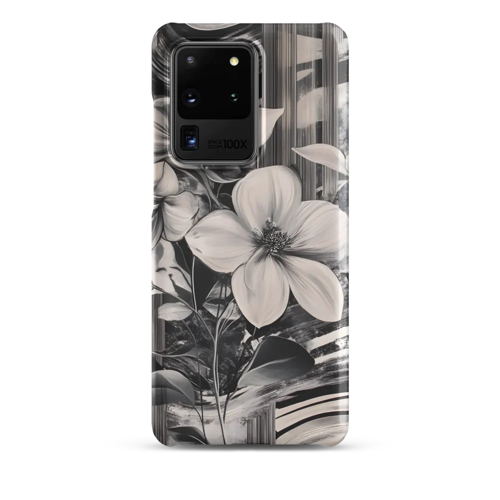 Ethereal Bloom: A Dance of Monochromes