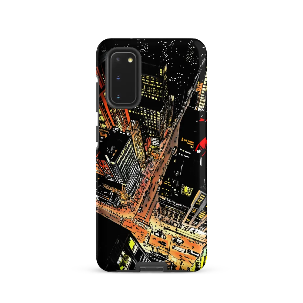 Urban Nightscape: A Bird's-eye View