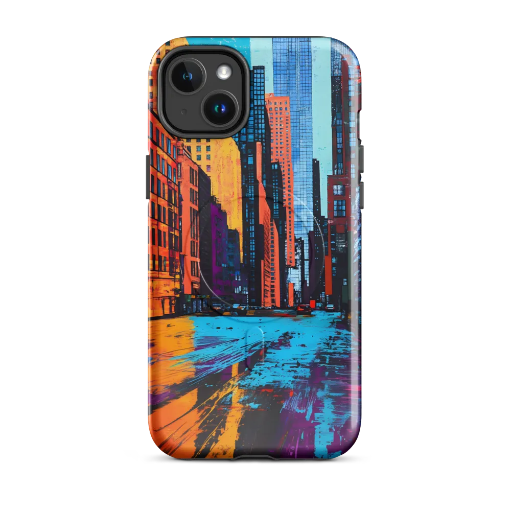Vibrant Urban Horizons | Phone Case |  14 Plus | MagSafe® Tough Case | Glossy