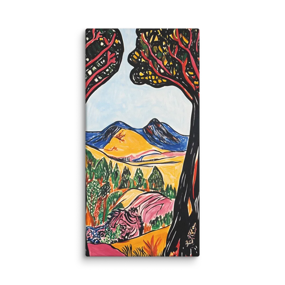 Vibrant Nature's Embrace | Canvas | 10″×20″
