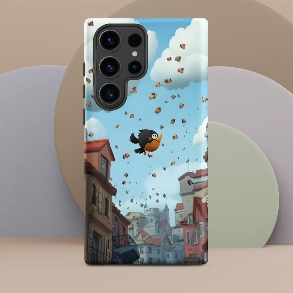 A Whimsical Flight Through Bread and Sky