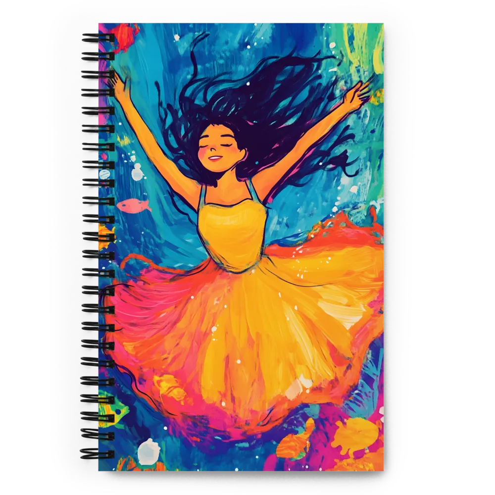 Dancing Through the Waves | Spiral Notebook