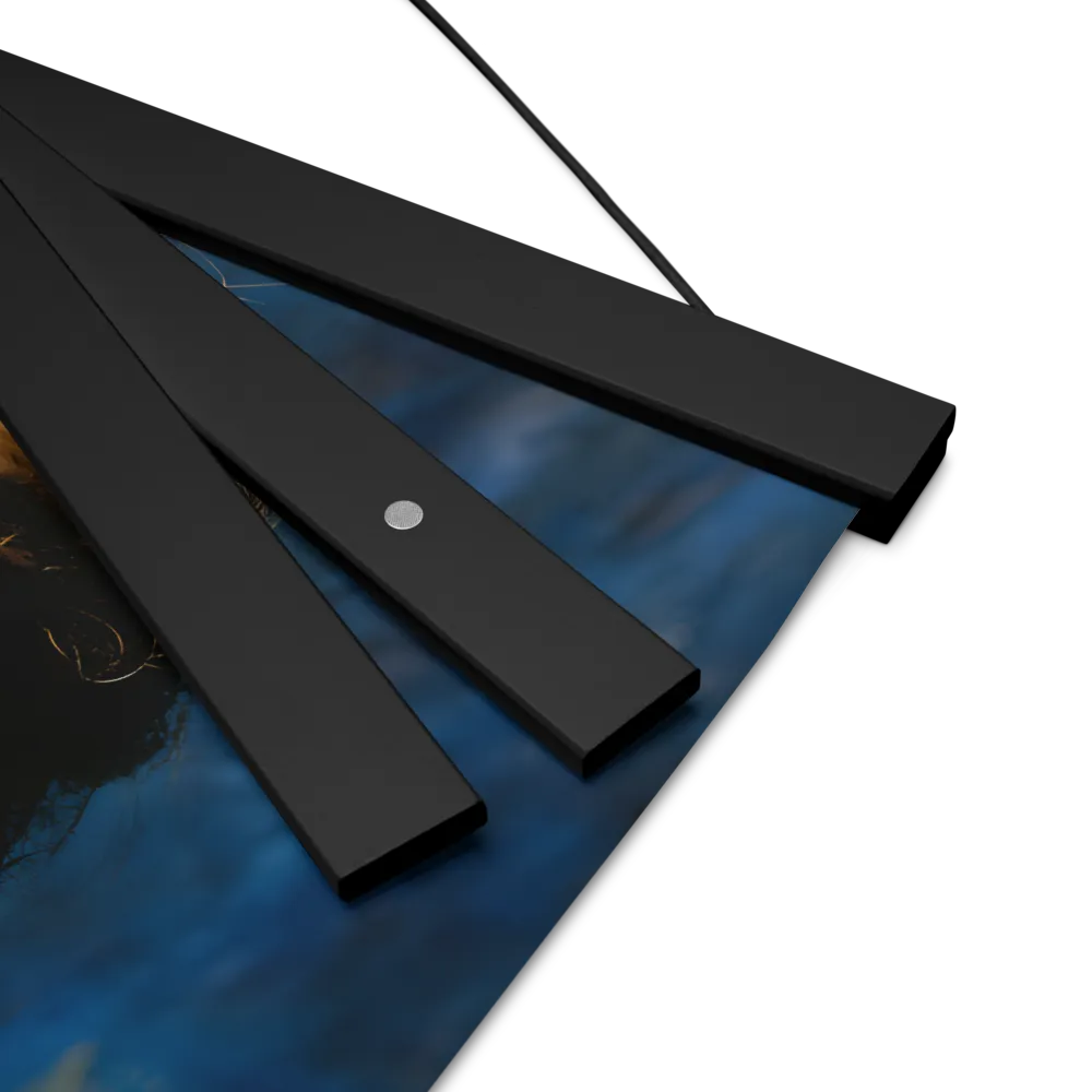 Whispers of Tranquility | Poster With Black Wood Hanger | 12″×12″