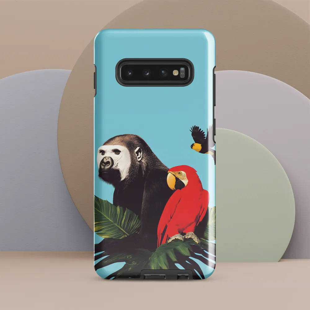 Tropical Harmony: A Celebration of Wildlife | Phone Case |  S10 Plus | Tough Case | Glossy