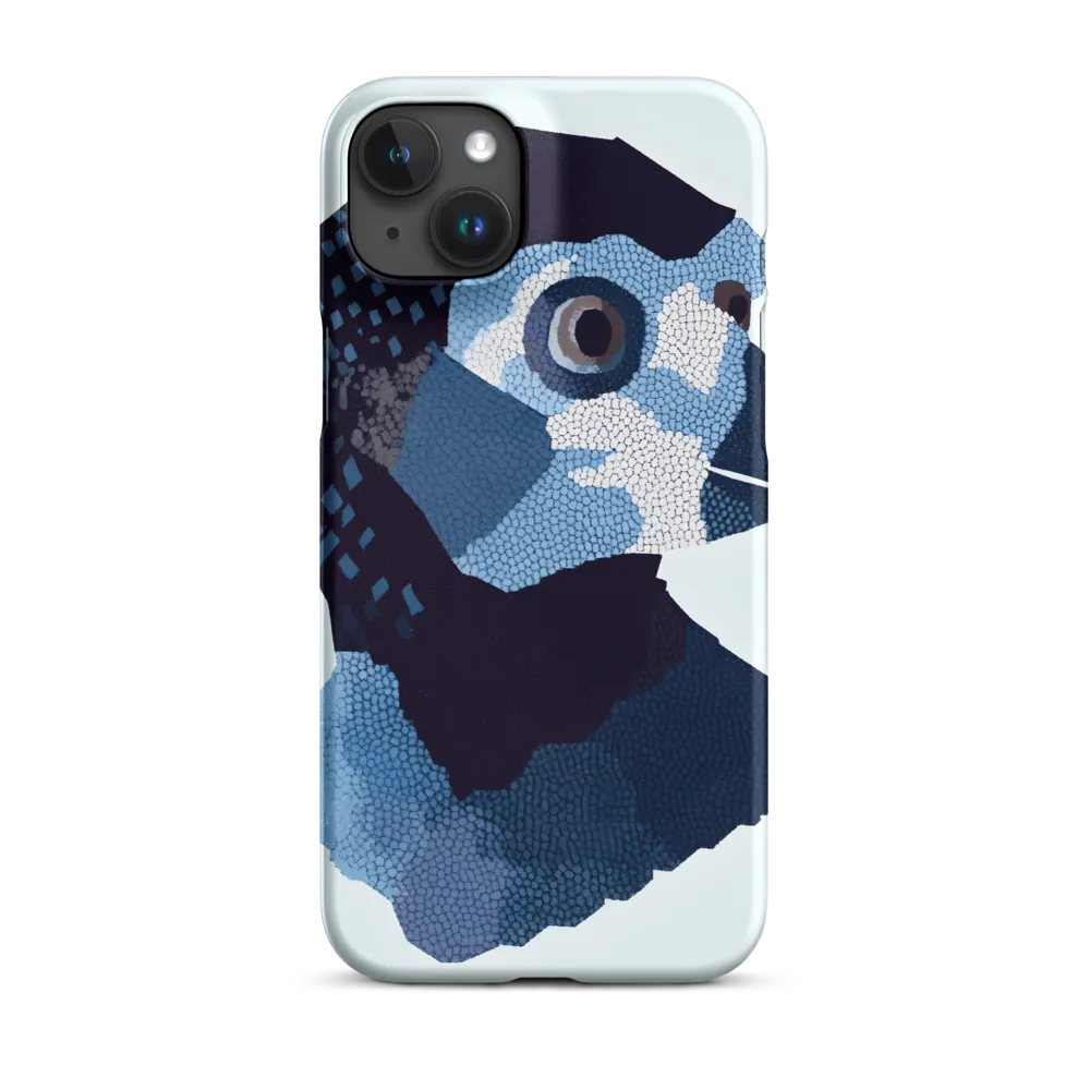 Abstract Avian Portrait in Blue