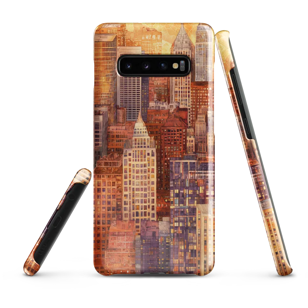 Golden Hour Over the City | Phone Case |  S10 Plus | Snap Case | Glossy