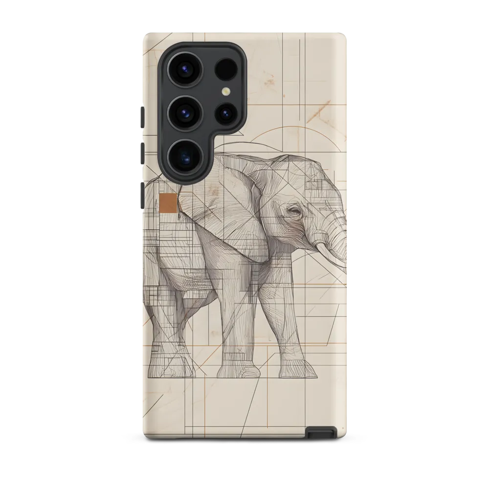 Geometric Elegance: The Steel Elephant