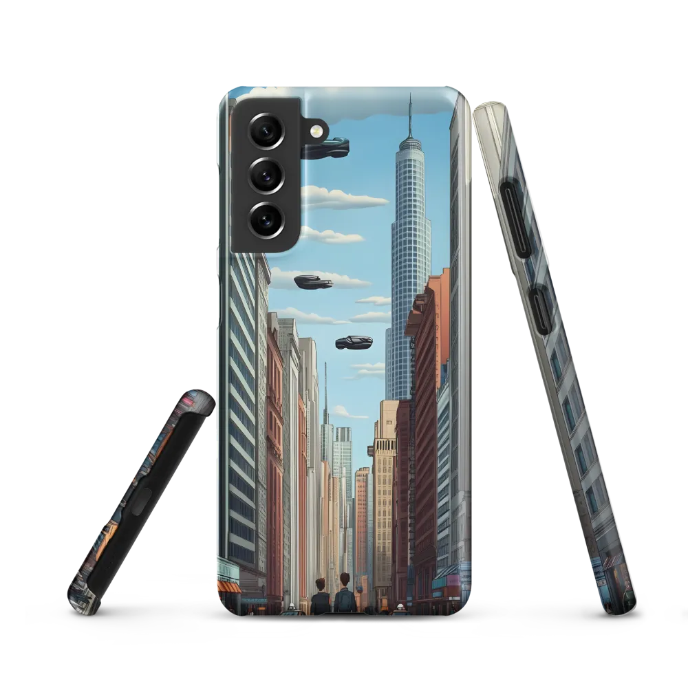 Futuristic Stroll through the Urban Skyline