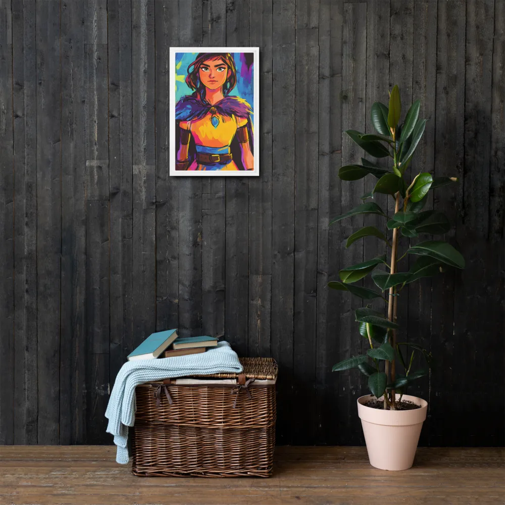 Guardian of Colors | Canvas with White Frame | 12″×18″